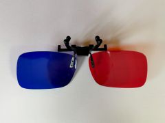 Probna očala - klip Rdeče/Modra